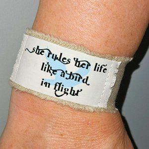 Gypsy Hippie Cuff Bracelet Stevie Nicks Fleetwood Mac Song Lyrics Music Gift Art